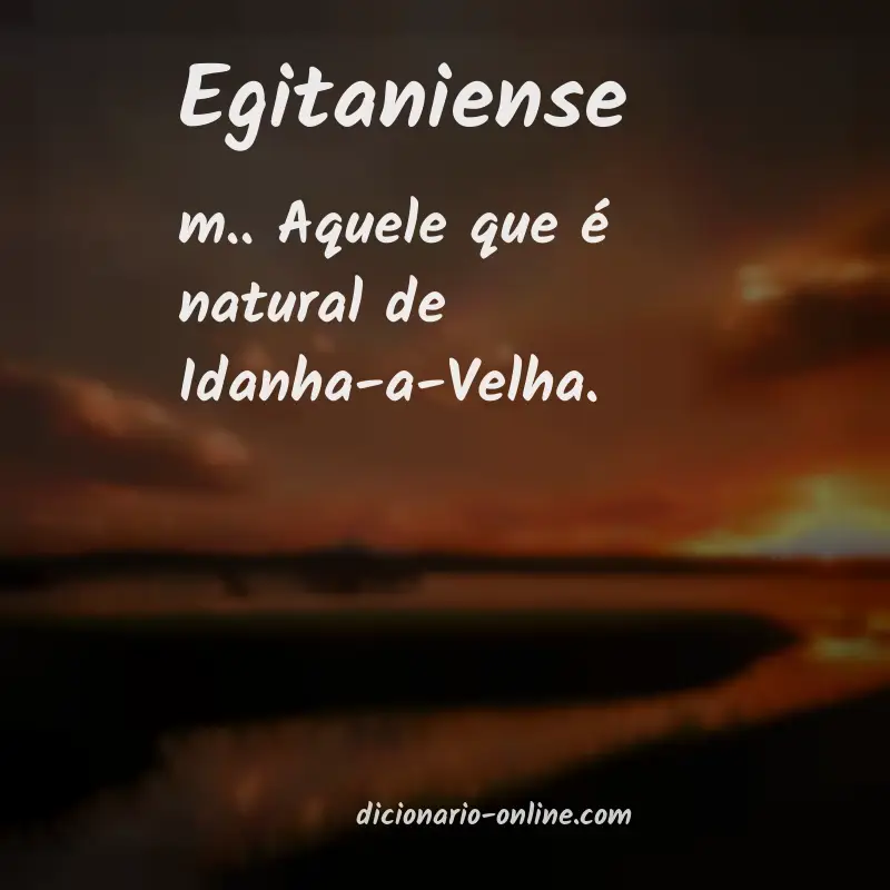 Significado de egitaniense