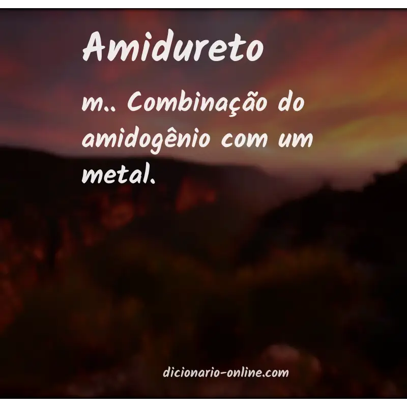 Significado de amidureto