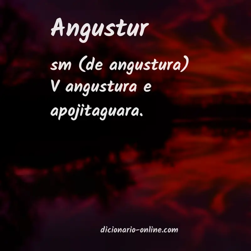 Significado de angustur