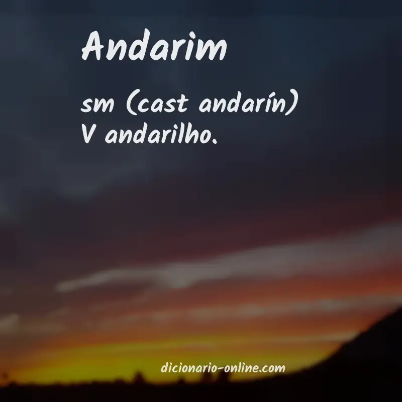 Significado de andarim