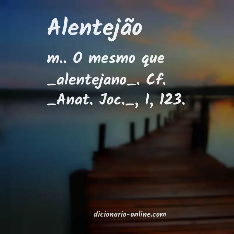 Significado de alentejão