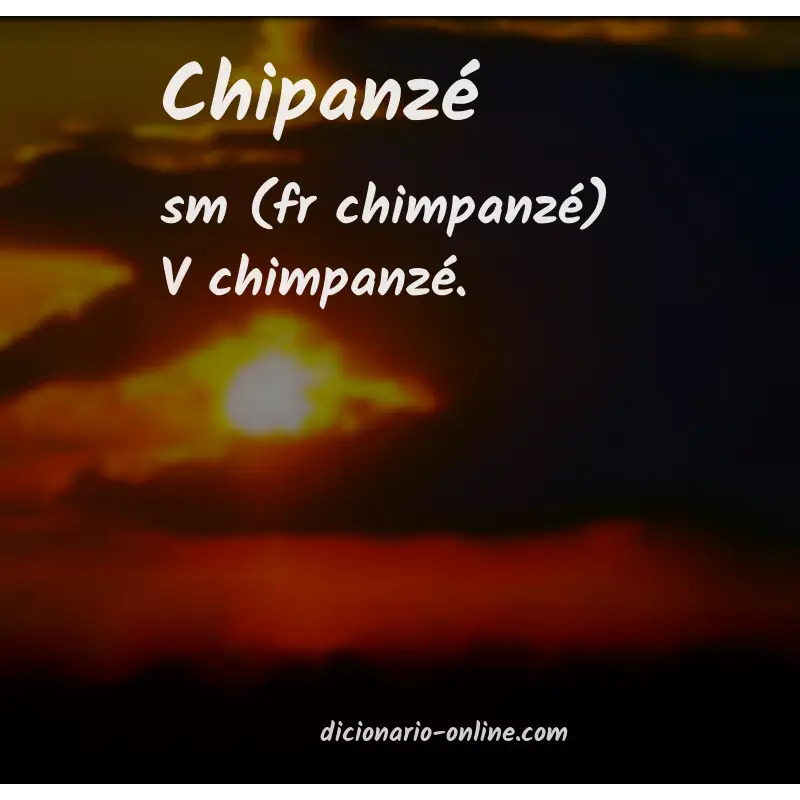 Significado de chipanzé