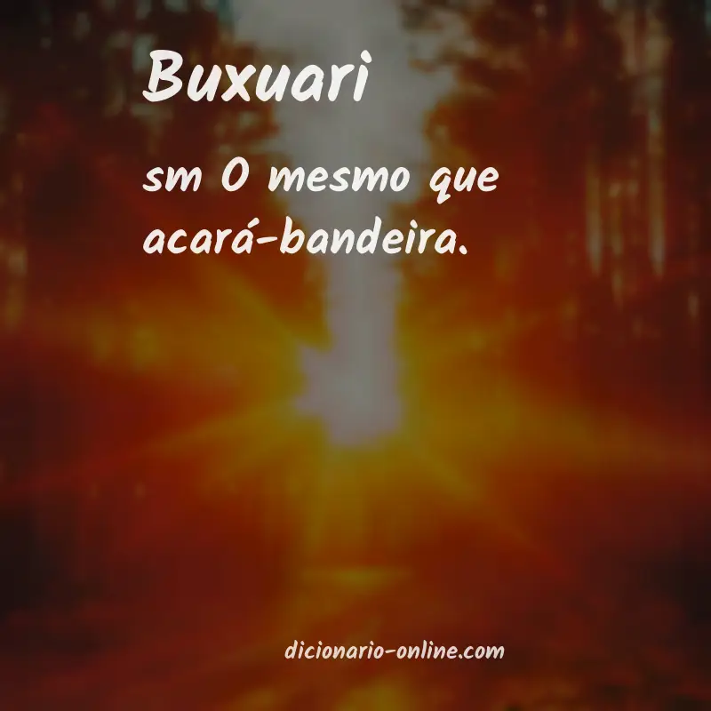 Significado de buxuari