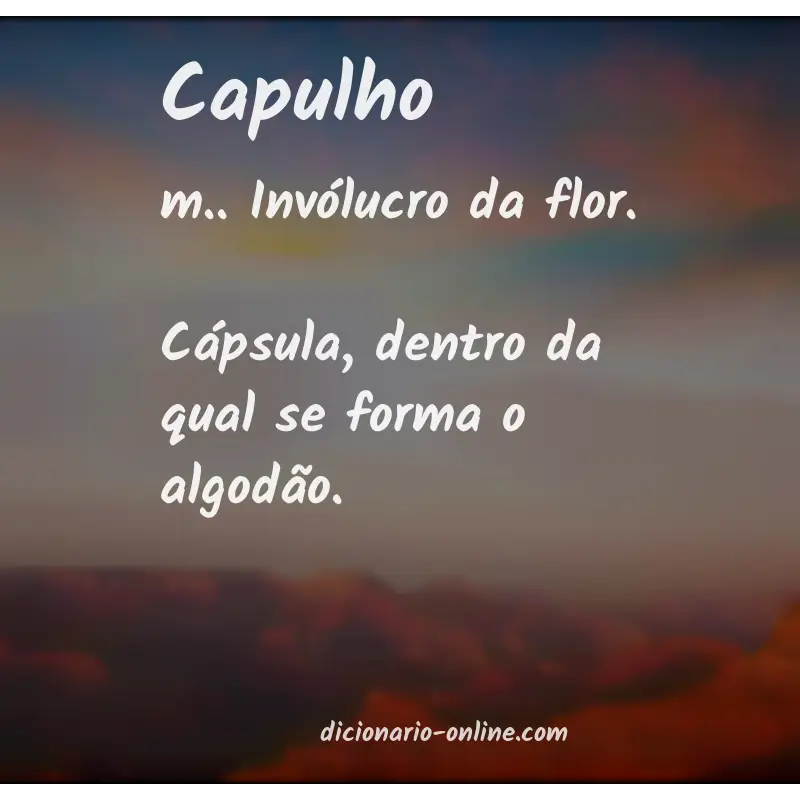 Significado de capulho