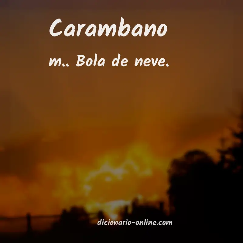 Significado de carambano