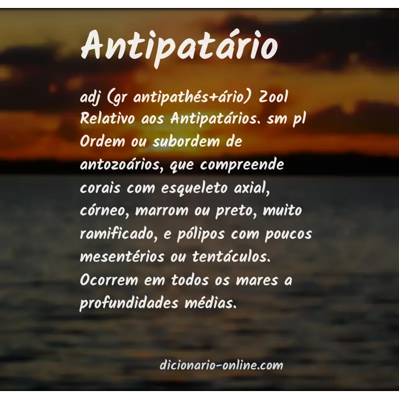 Significado de antipatário