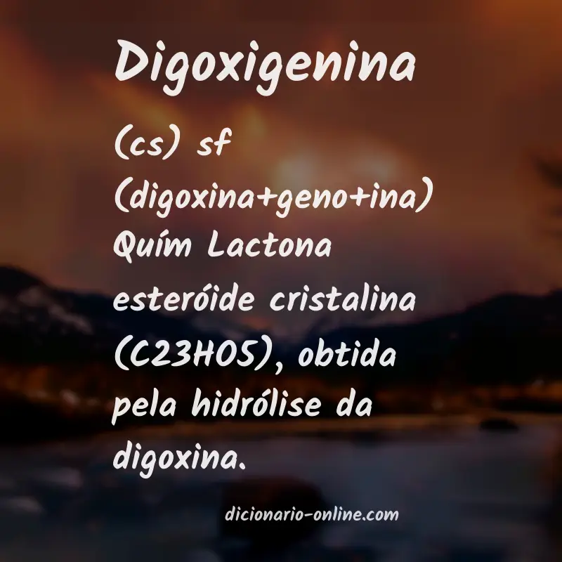 Significado de digoxigenina