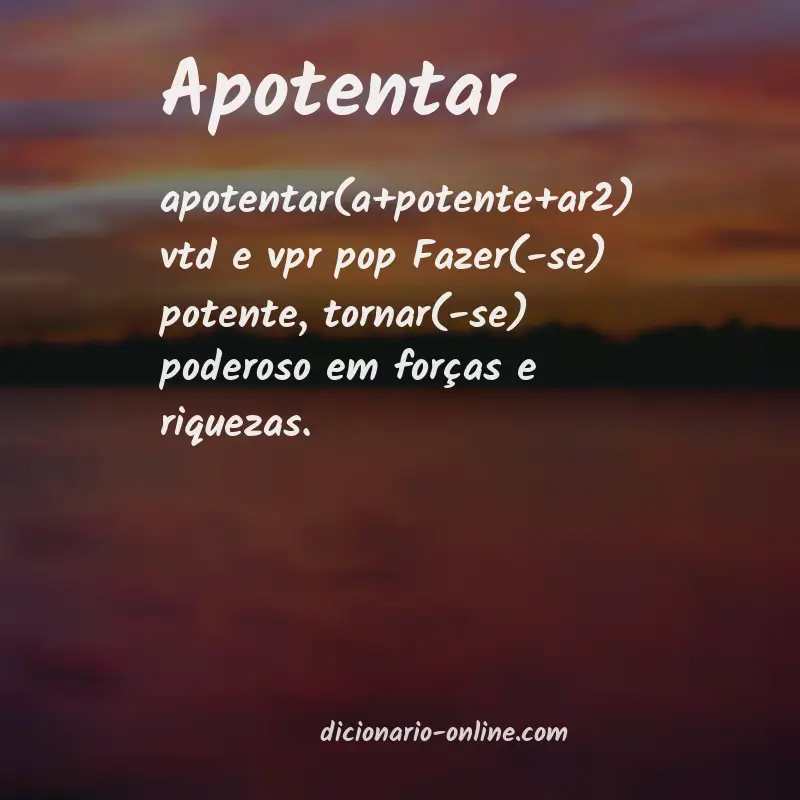 Significado de apotentar