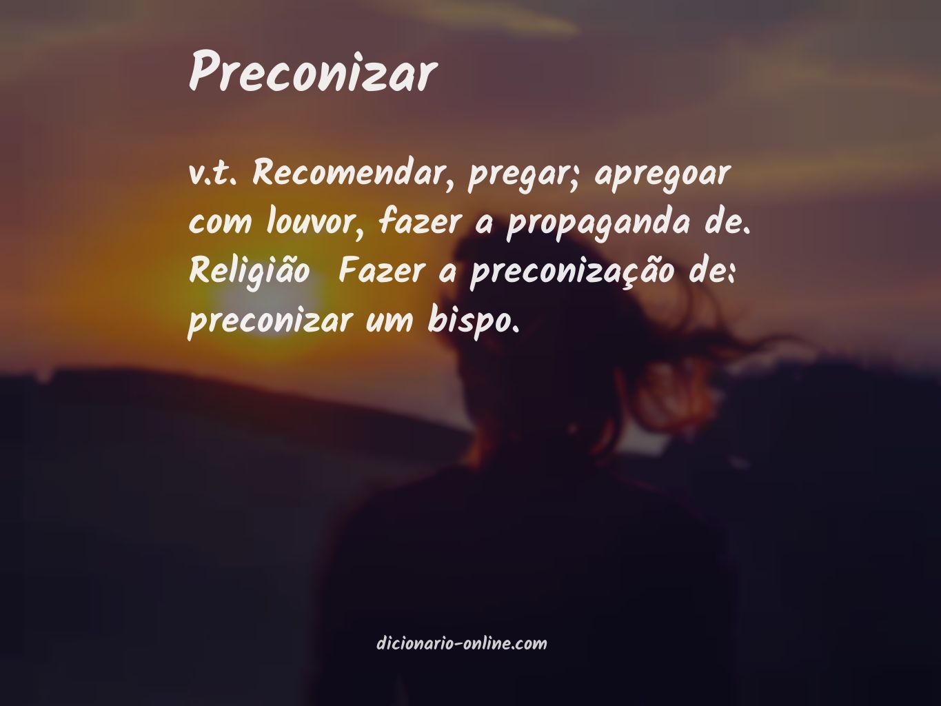 Significado de preconizar