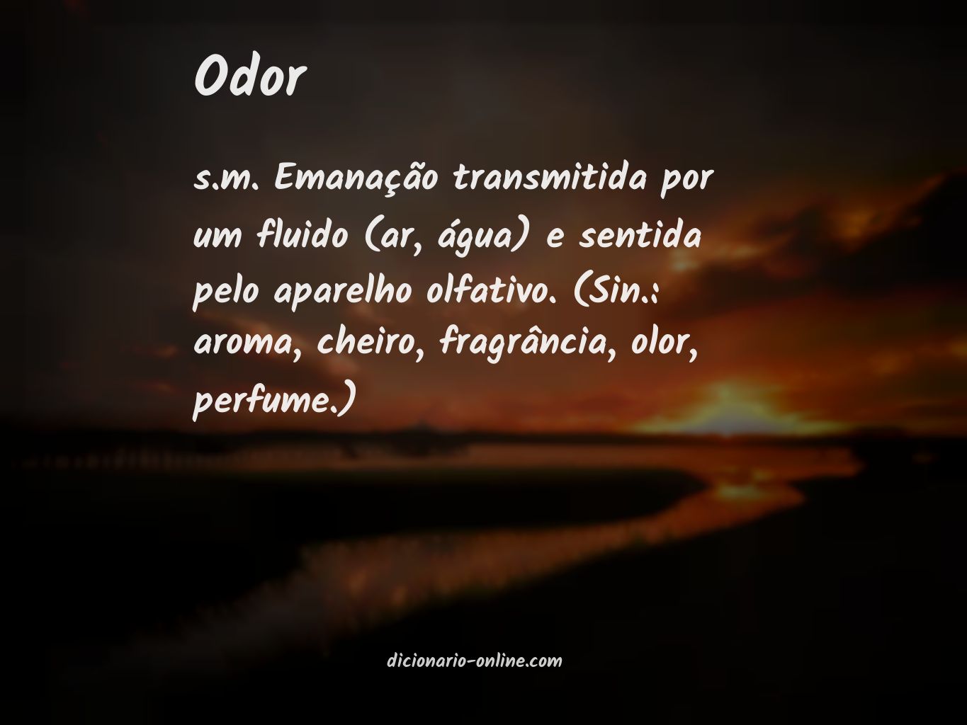Significado de odor