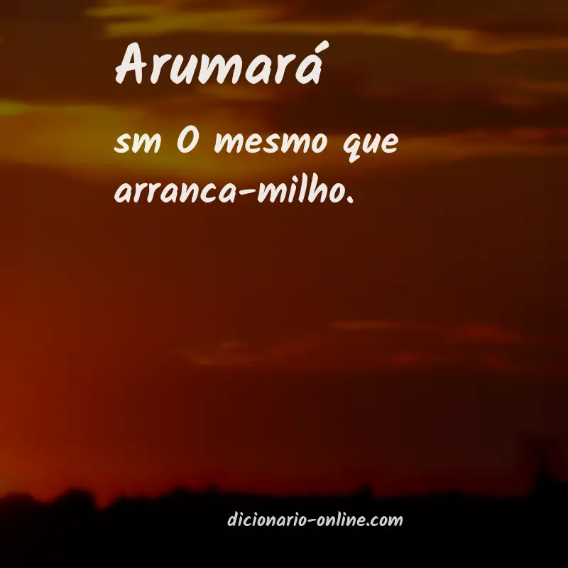 Significado de arumará