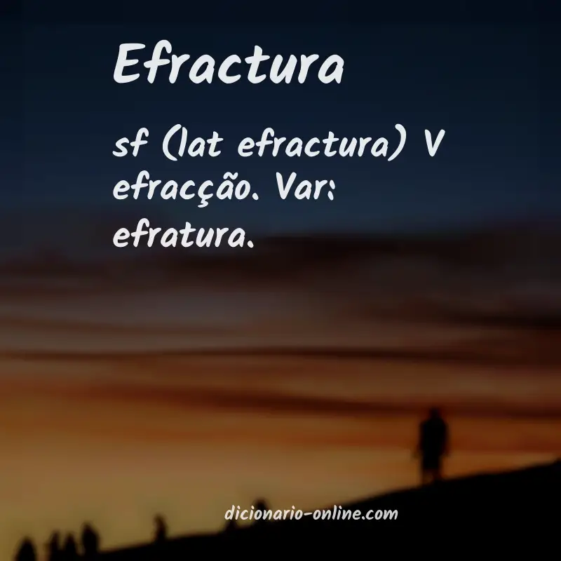 Significado de efractura