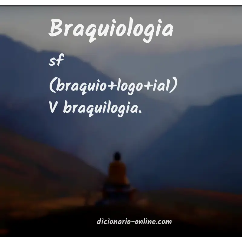 Significado de braquiologia