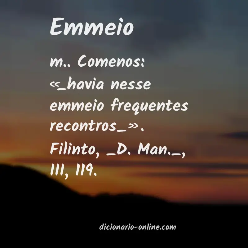 Significado de emmeio