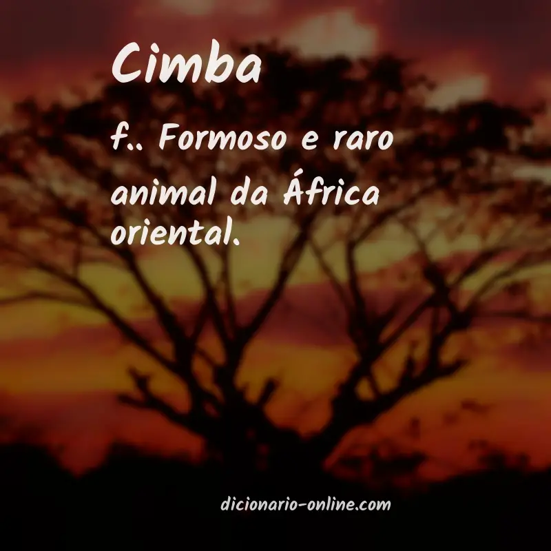 Significado de cimba