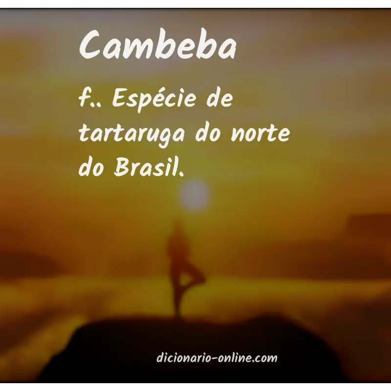 Significado de cambeba