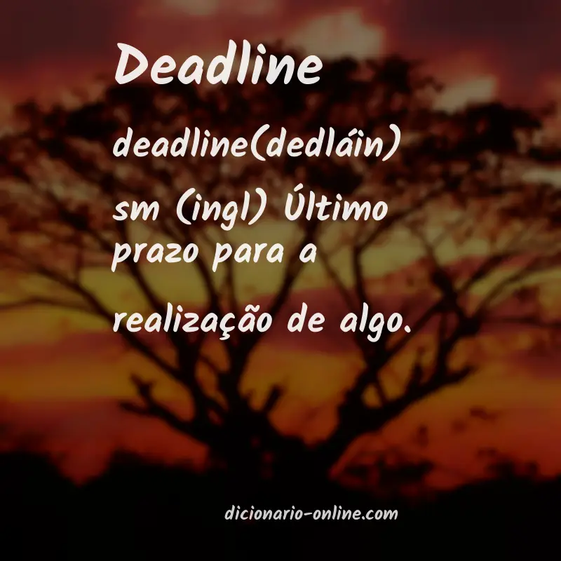 Significado de deadline