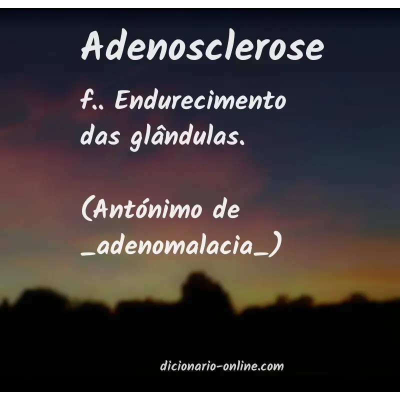 Significado de adenosclerose