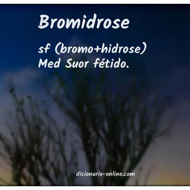Significado de bromidrose