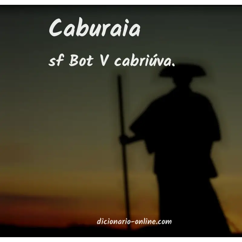 Significado de caburaia