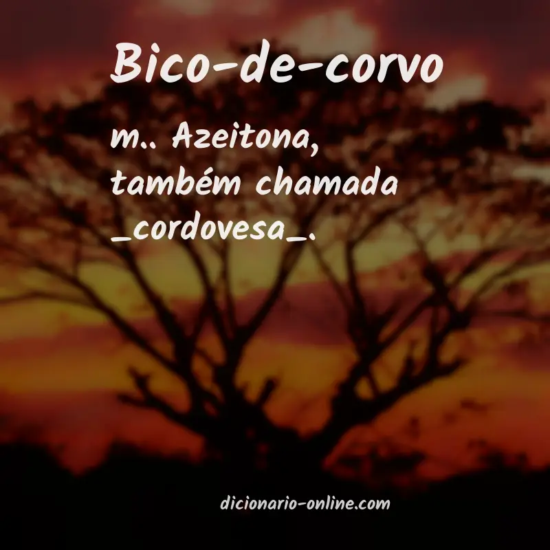 Significado de bico-de-corvo