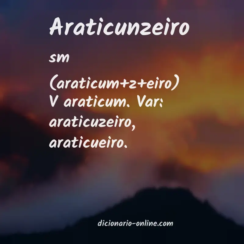 Significado de araticunzeiro