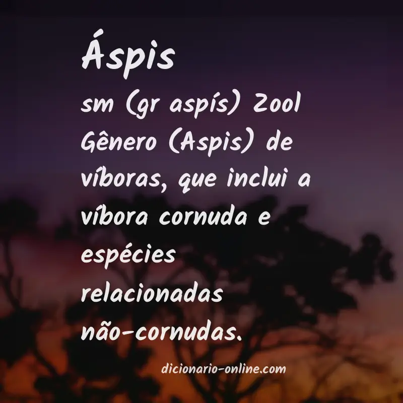Significado de áspis
