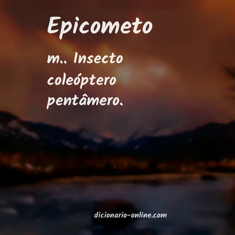Significado de epicometo