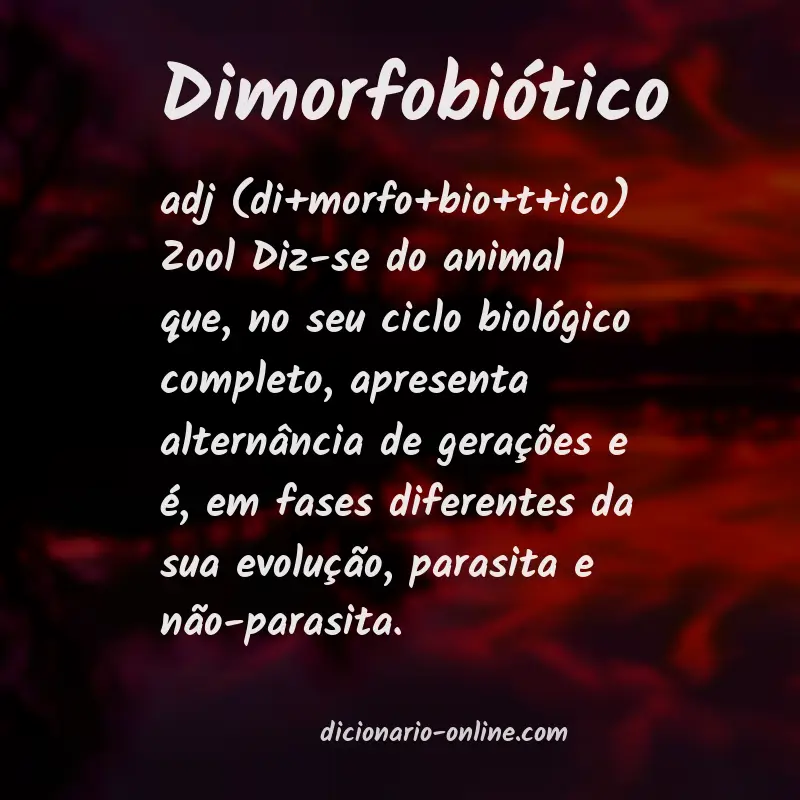 Significado de dimorfobiótico