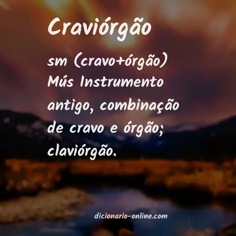 Significado de craviórgão