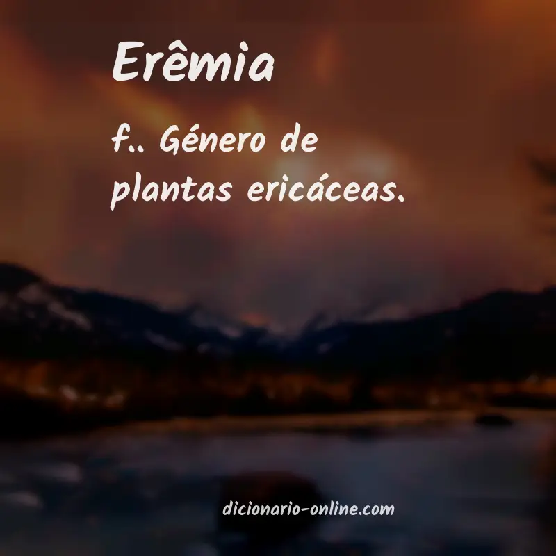 Significado de erêmia