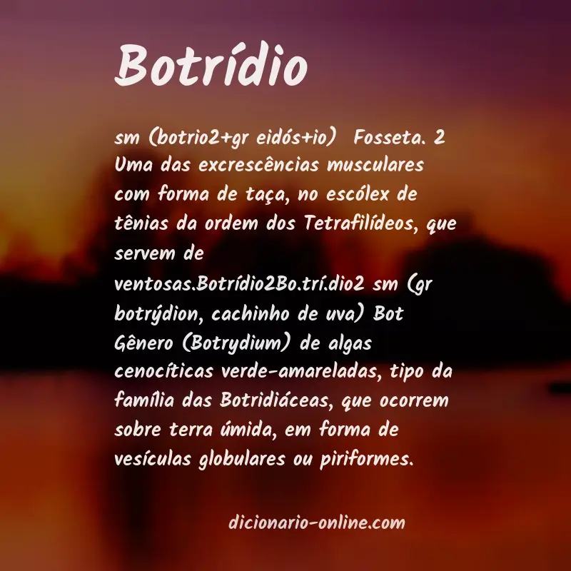 Significado de botrídio