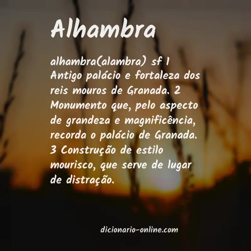 Significado de alhambra