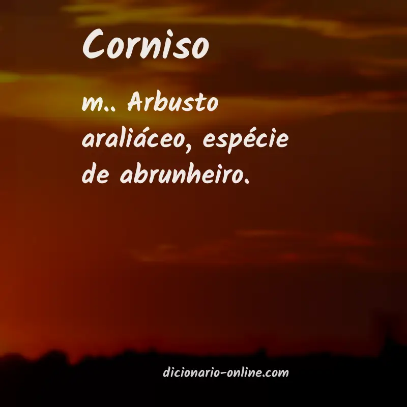 Significado de corniso