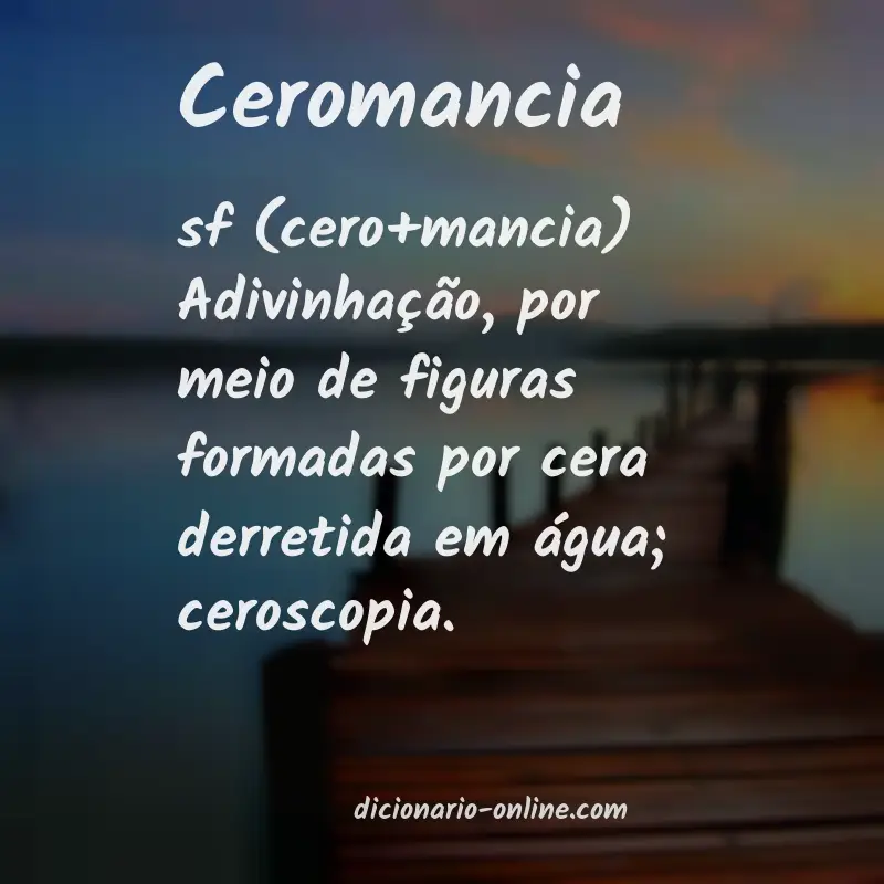 Significado de ceromancia