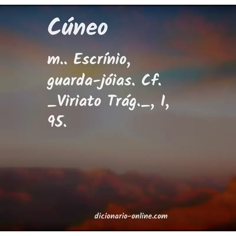 Significado de cúneo