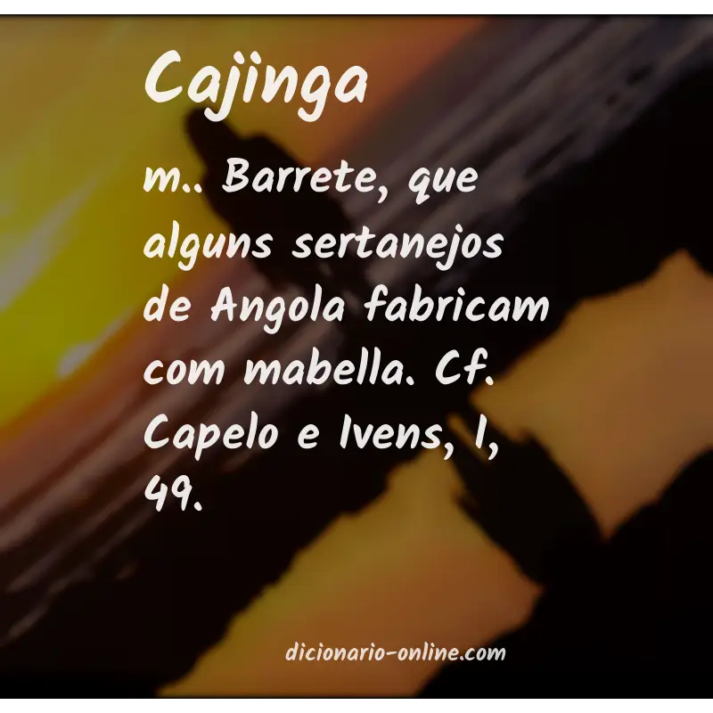 Significado de cajinga