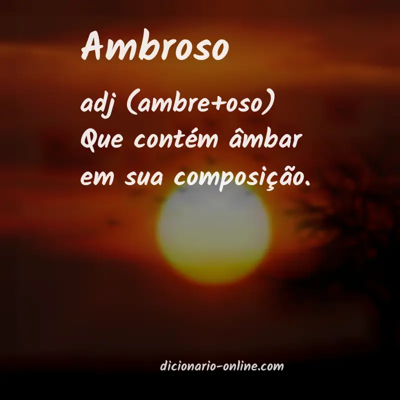 Significado de ambroso