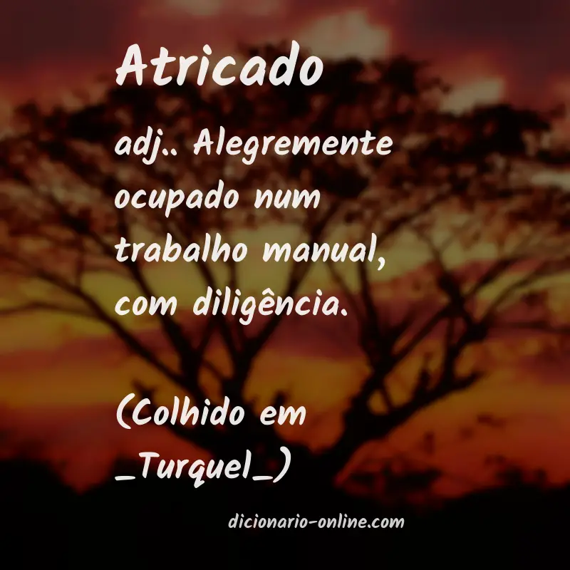 Significado de atricado