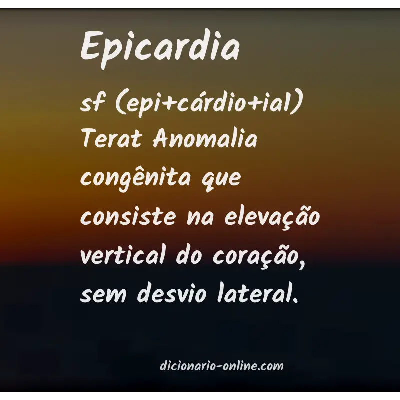 Significado de epicardia