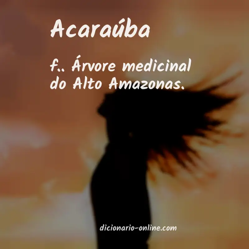 Significado de acaraúba