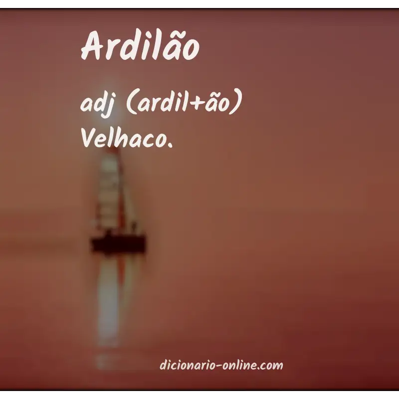 Significado de ardilão