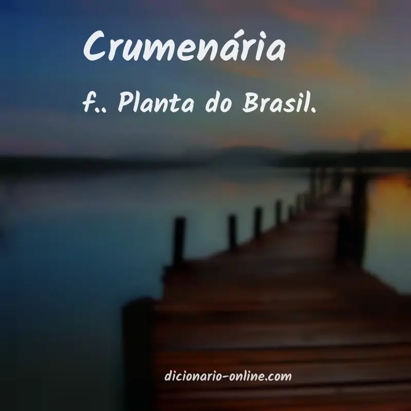 Significado de crumenária