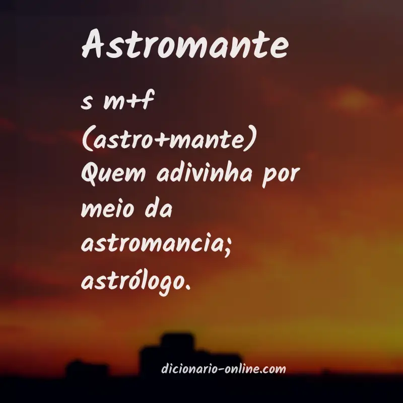 Significado de astromante