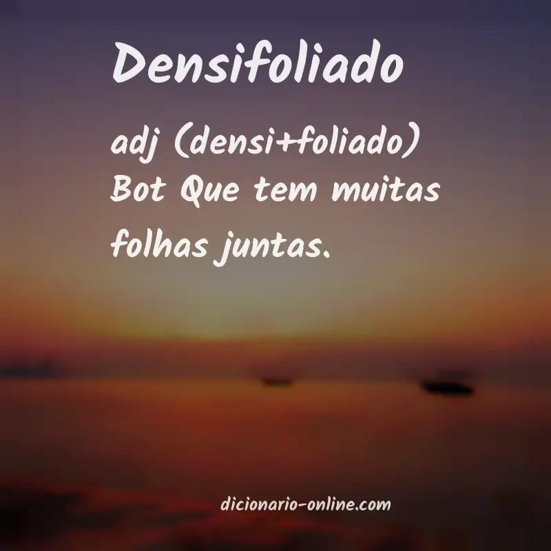 Significado de densifoliado