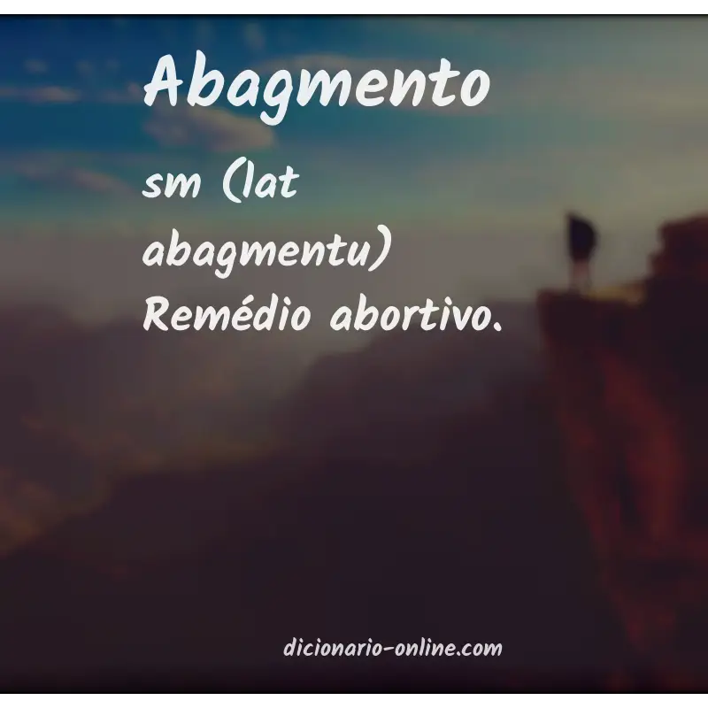 Significado de abagmento