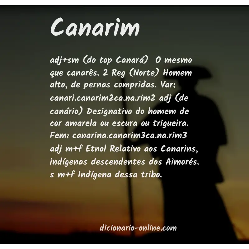 Significado de canarim