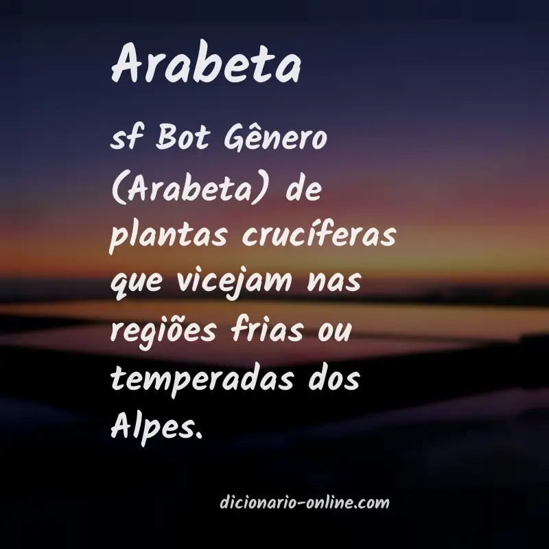 Significado de arabeta