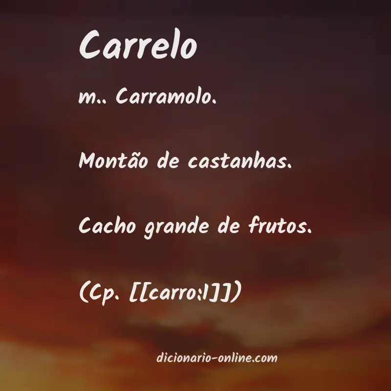 Significado de carrelo