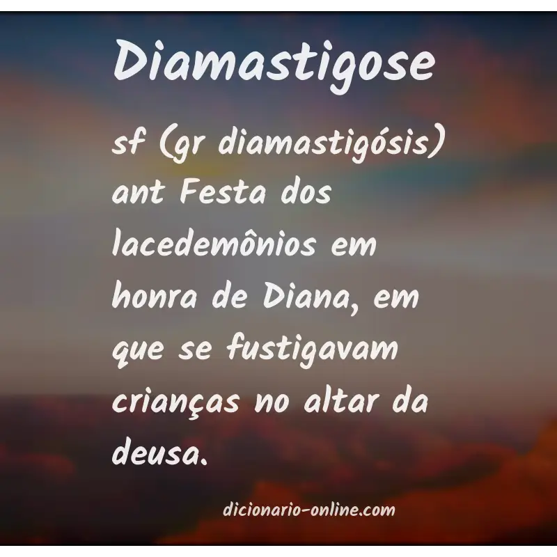 Significado de diamastigose